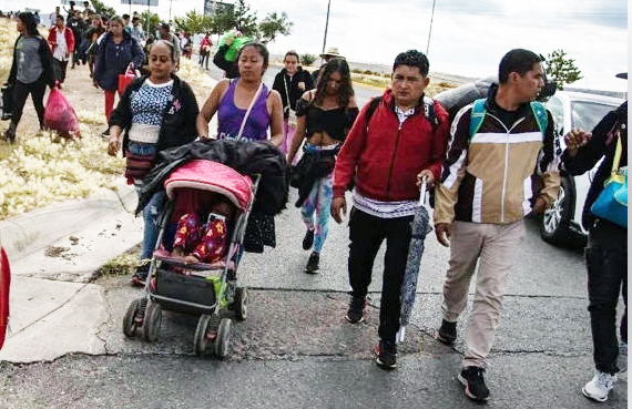 Caravana de mil migrantes pierde fuerza, en su llegada a Niltepec