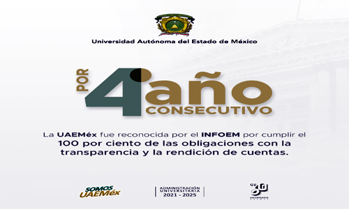 Reconoce Infoem compromiso de UAEMéx con transparencia y rendición de cuentas