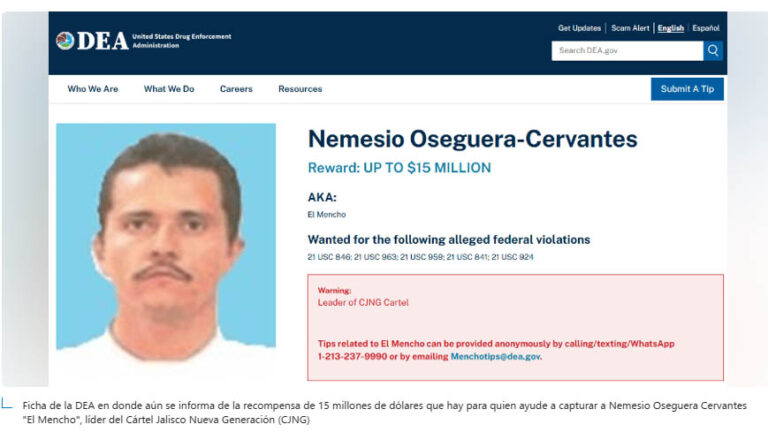 DEA sigue buscando al “El Mencho”, diversas fuentes presumen su muerte