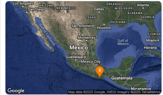 Hoy 5 de enero de 2025 reportan fuerte sismo, de 4.5 sacudió a Oaxaca