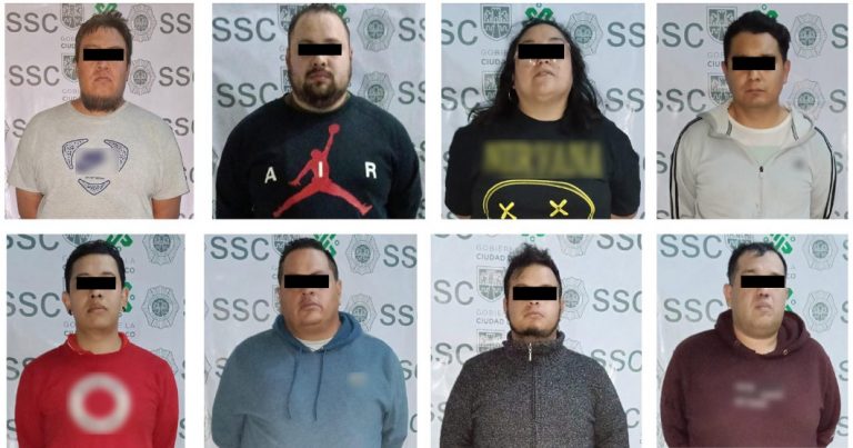 Elementos de la SSC detienen a presuntos delincuentes