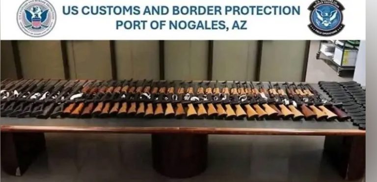 CBP detiene tráfico de 42 fusiles AK-47 en la frontera con Sonora
