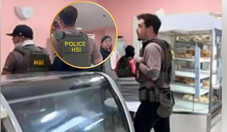 Migrantes son “cazados” en una panadería en Texas, EU; mujeres llorando querían impedirlo
