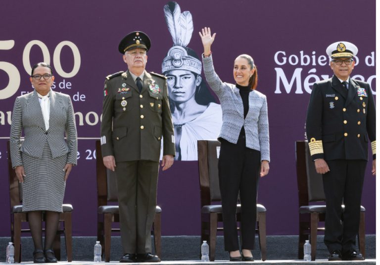 Sheinbaum encabeza funerales de Cuauhtémoc