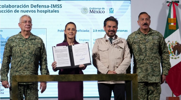 Firman IMSS y Defensa convenio para construcción de siete nuevos hospitales