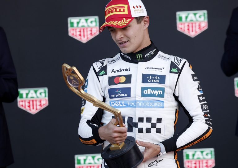 En carrera “de trenecito” Lando Norris gana GP de Mónaco, casa de Leclerc