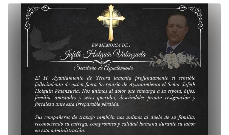 Ejecutan al secretario del ayuntamiento de Yécora, Sonora; al interior de su vivienda