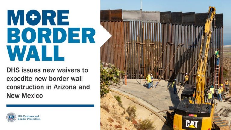 Departamento de Seguridad de EU aprueba ampliación muro fronterizo