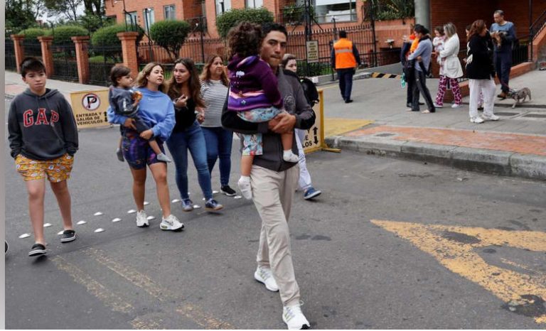 Terremoto de magnitud 6.5 sacude a Bogotá, capital de Colombia