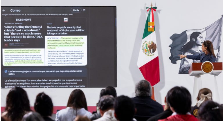 Sheinbaum responde a Trump sobre control del narco, en México