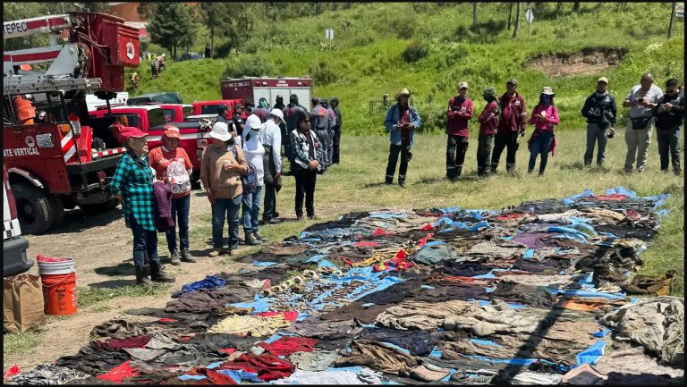 Localizan 150 prendas de vestir y objetos personales, en la Sierra de Guadalupe
