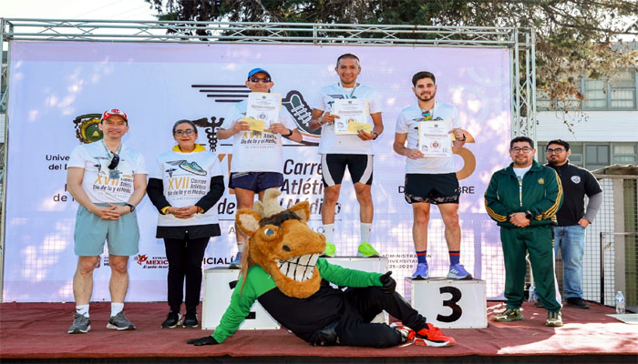 Participaron casi mil competidores en Carrera Atlética Conmemorativa al Día de la y el Médico 2025 de la UAEMéx