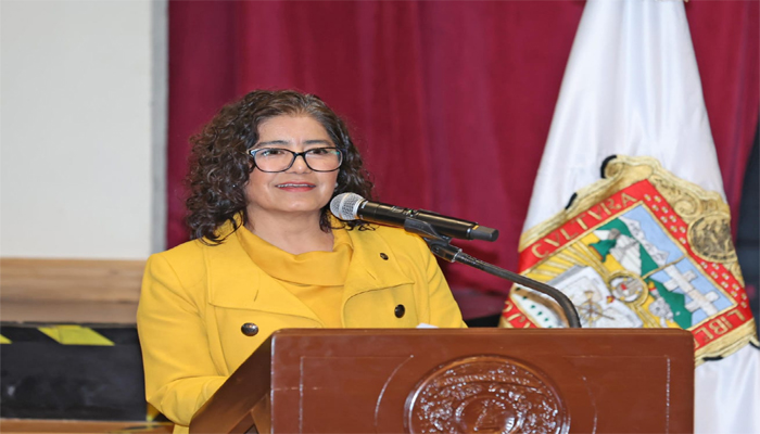 Martha Patricia Zarza, rectora de la UAEMex presentó al Gabinete Universitario