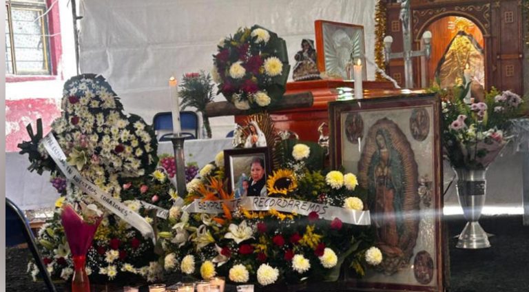 Despiden a Alicia Matías en La Paz; protegió a su nieta en la explosión de Iztapalapa