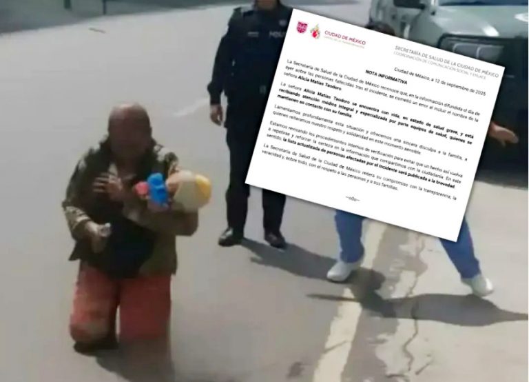 Con vida la «abuela heroína», secretearía de salud CdMx