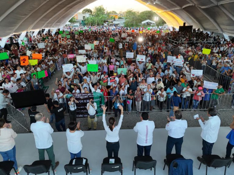 Dejan narcomanta dirigida a Claudia Sheinbaum tras su visita a Tabasco