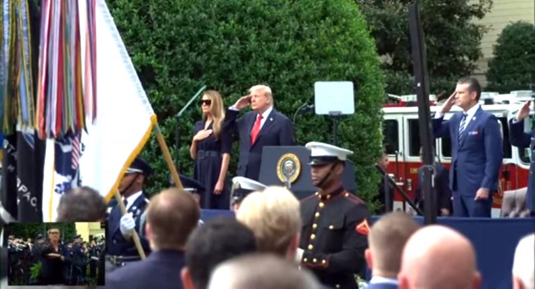 Trump rinde homenaje en el 24º aniversario del 11-S: “Nunca olvidaremos”