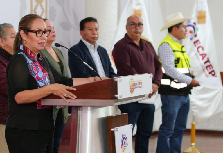Anuncia Azucena Cisneros 37 mil luminarias encendidas y el rescate de 180 parques en Ecatepec