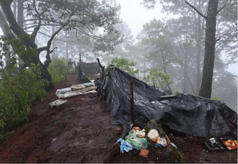 Guardia Nacional y Ejército aseguran explosivos y amonio, en Michoacán