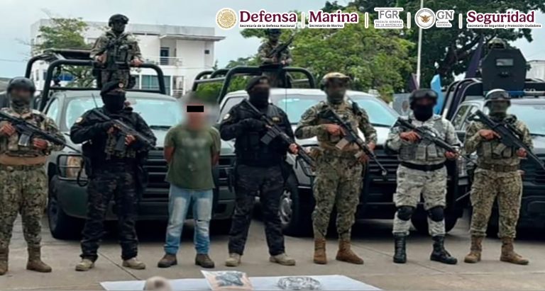 Capturan Fuerzas Federales a jefe de plaza del CJNG