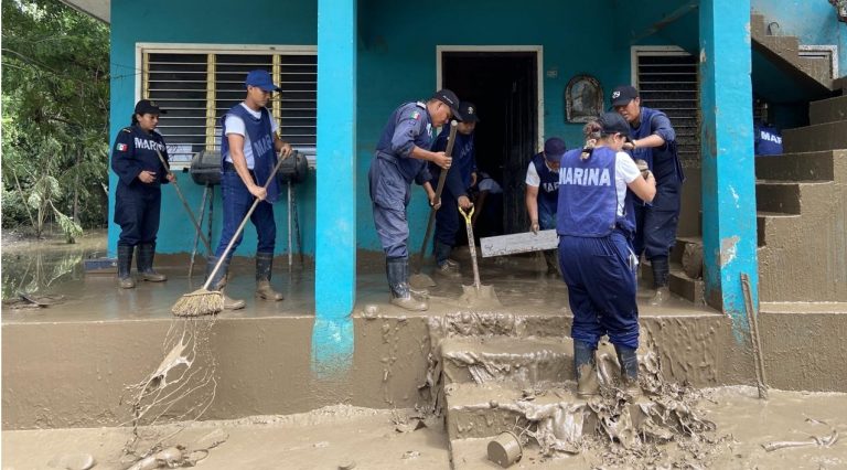 Gobierno de México, acelera trabajos de atención y recuperación de zonas afectadas, por las lluvias