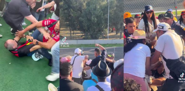 Aficionados protagonizan peleas en las gradas del Gran Premio de México de la Fórmula 1
