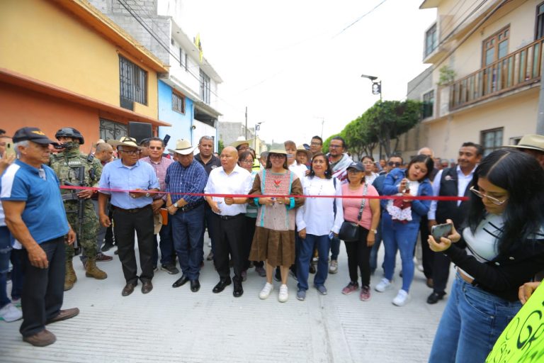 Azucena Cisneros entrega la Avenida Ejido en Ecatepec para mejorar conexión con Tlalnepantla