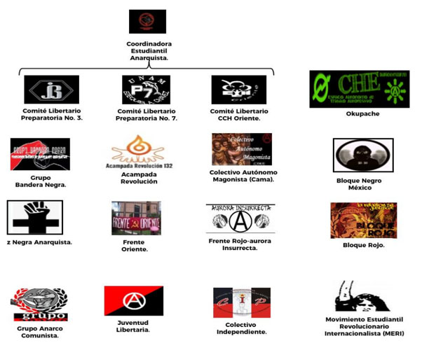 Existen casi dos decenas de grupos anarquistas en México: CNI