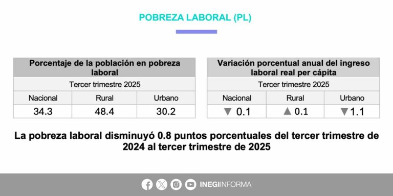 Ingreso laboral real no crece y pobreza en la materia sigue