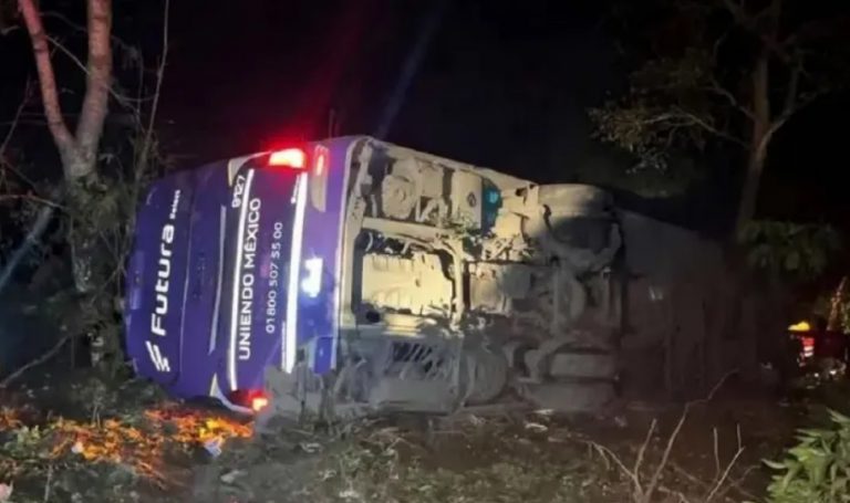 Cae Autobús a Barranco en Tlanchinol, Hidalgo; Hay 5 Muertos y 20 Heridos