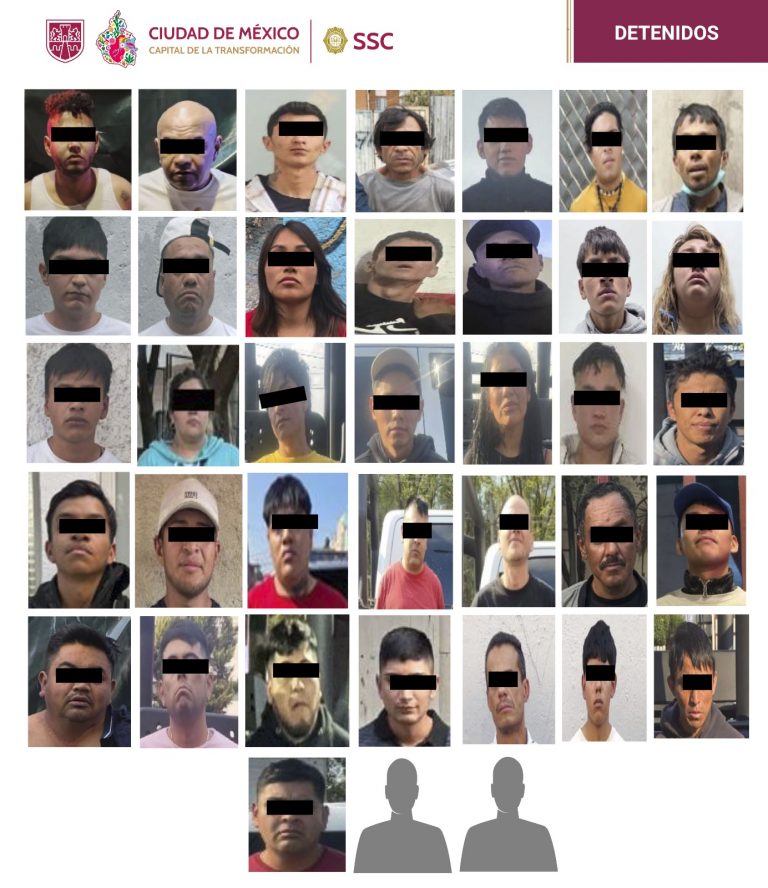 Detienen a 38 generadores de violencia en la CDMX