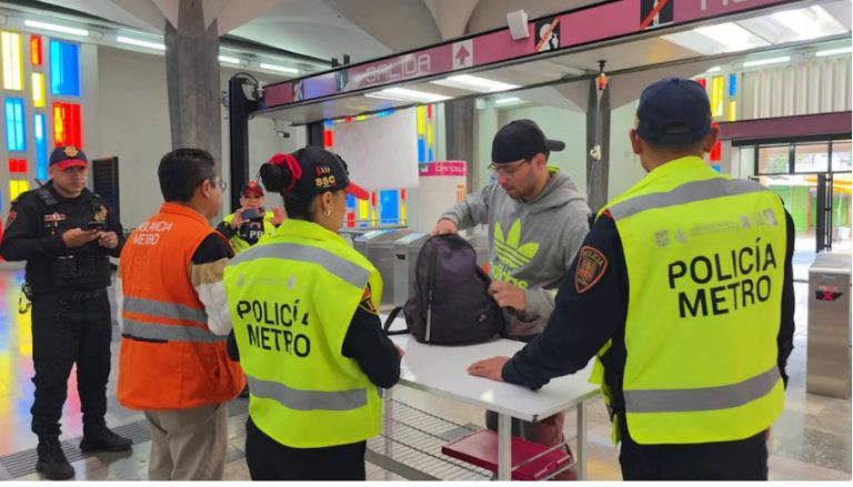 Inicio operativo “Cero Pirotecnia” en Metro CdMx durante temporada decembrina
