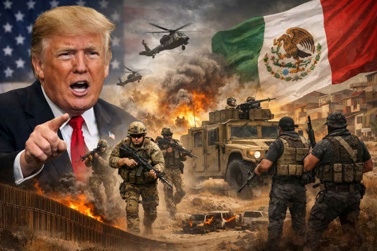 Trump amenaza con ataques terrestres contra cárteles en México y desata tensión bilateral