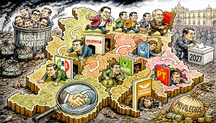 En Estado de México, reciclaje político