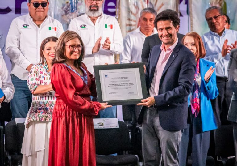 UNESCO entrego certificado que declara a la Representación de Semana en Iztapalapa, Patrimonio Cultural Inmaterial de la Humanidad