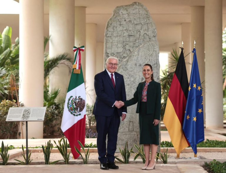 Sheinbaum se reúne con el presidente de Alemania, Frank-Walter Steinmeier,