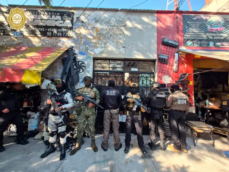 Cateos en Cuauhtémoc, decomisan ocho toneladas de autopartes robadas