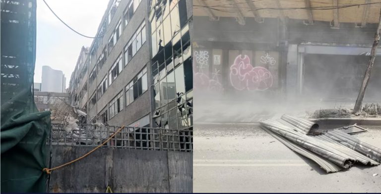 Arriban elementos del ejercito mexicano al edificio colapsado, sobre la avenida San Antonio