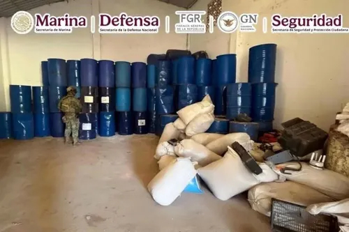 Desmantelan laboratorio clandestino en Guerrero; millonarios decomisos