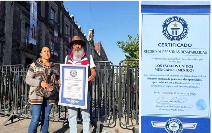 Llevan a Sheinbaum Pardo “récord Guinness”, de desaparecidos