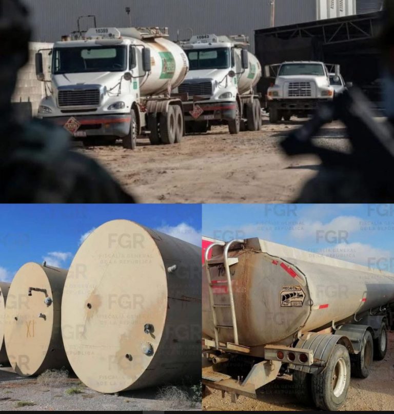 FGR incauta más de 2 millones de litros de huachicol y diversos vehículos; en Reynosa, Tamaulipas