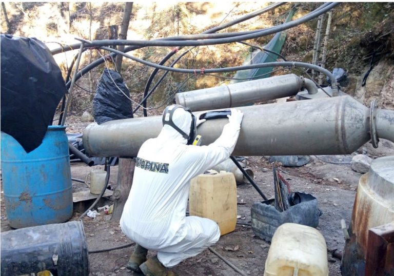 Marina localiza inhabilita y desmantela dos laboratorios clandestinos, en Durango