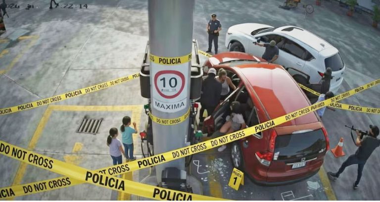 Hombres armados despojan de camioneta a familia con niños, en gasolinera de Veracruz