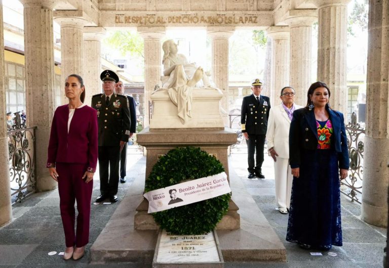 Sheinbaum conmemora natalicio de Margarita Maza