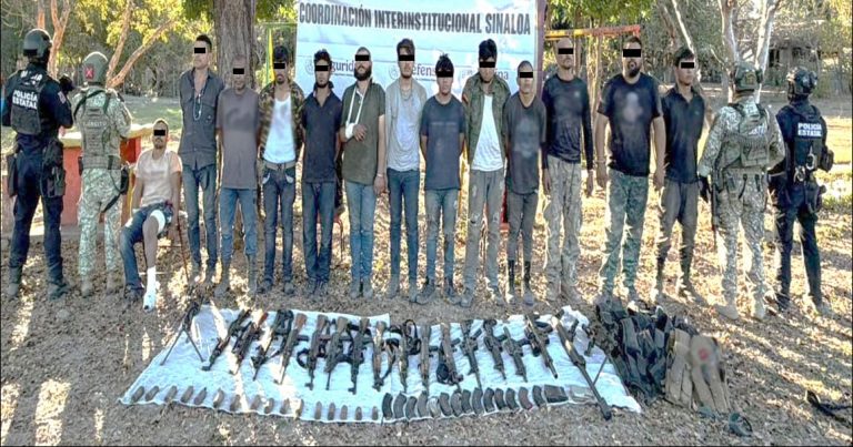 Detienen a 19 en Sinaloa