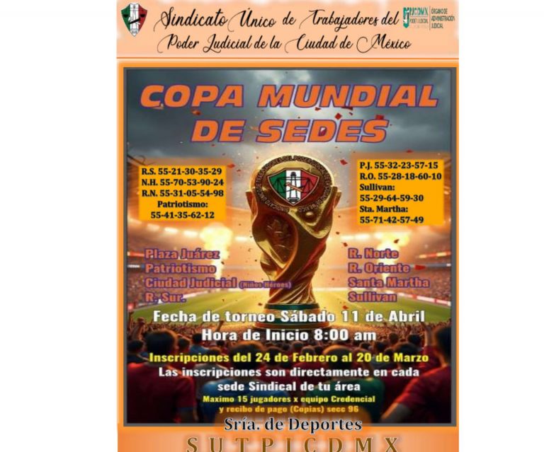 Poder Judicial de CdMx fomenta y promueve el deporte en beneficio de sus trabajadores