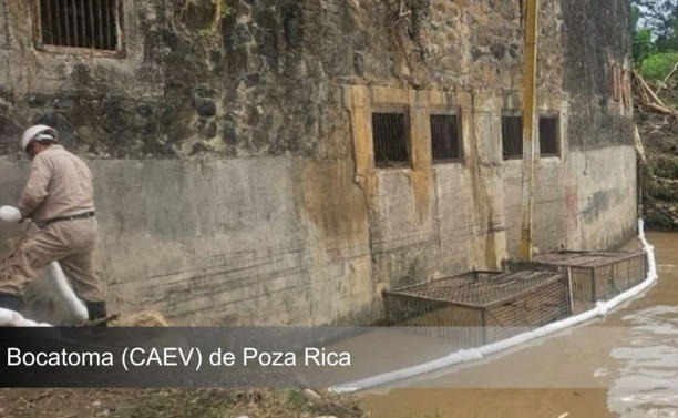 Nuevos derrames, Pemex activa limpieza de aceite en Poza Rica