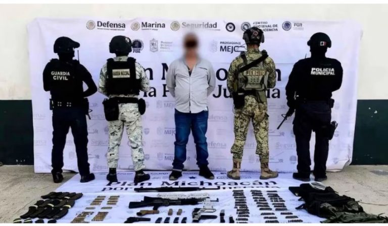 Detienen a familiar de “El Abuelo Farías”, líder del Cártel de Tepalcatepec