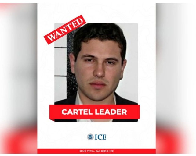 Difunde ICE cartel de “Se Busca” a Iván Archivaldo Guzmán; la recompensa sigue vigente