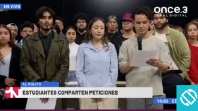 🚨 Estudiantes del IPN toman Canal Once 🚨